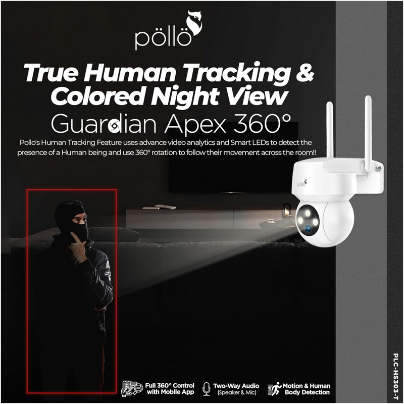 Pollo 3MP Guardian Apex Security Camera HS303