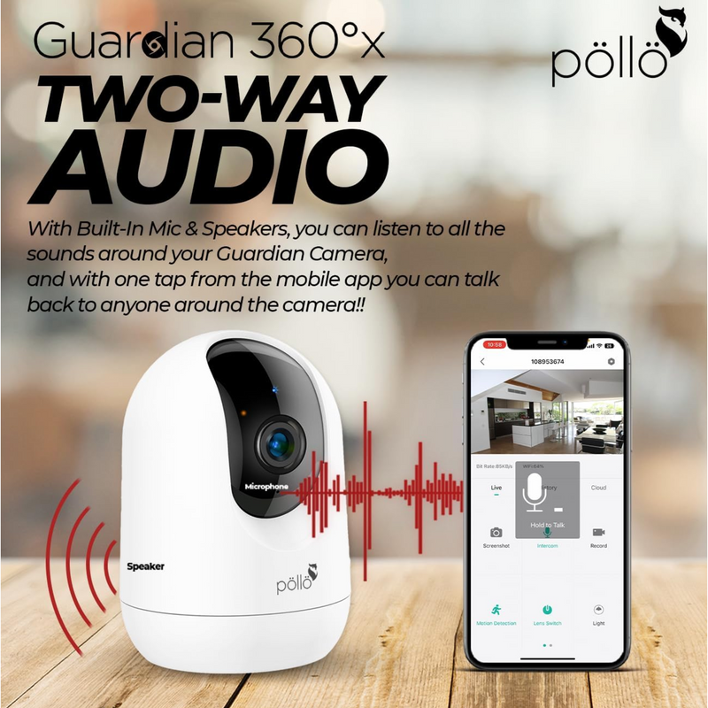 Pollo 3MP Indoor Guardian Security Camera HS301