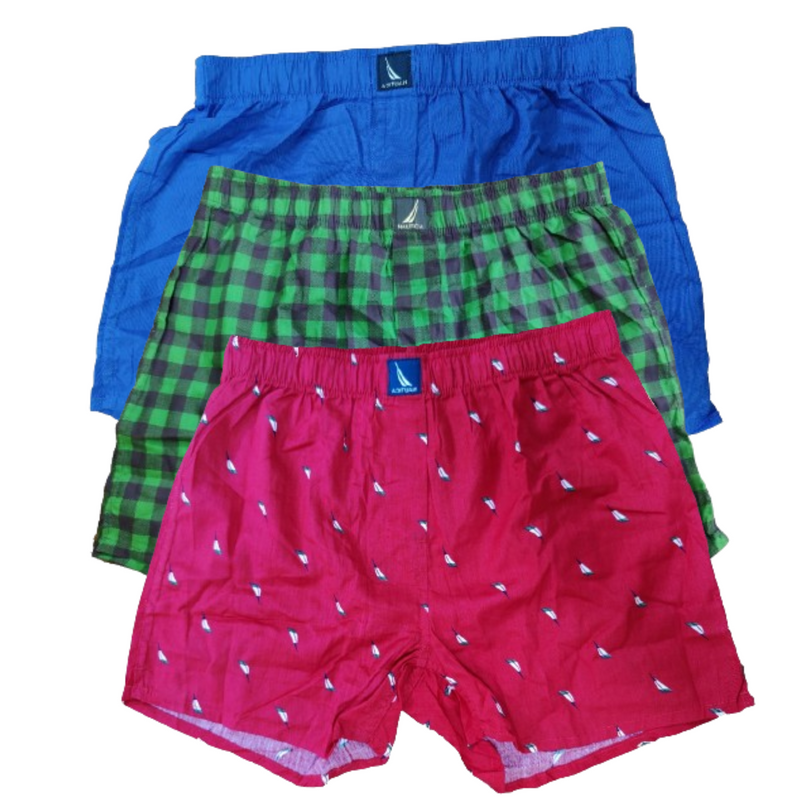 NAUTICA Cotton Woven Boxers Pack of 3