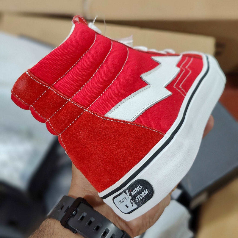 Lightening Storm Sneaker for Men Red