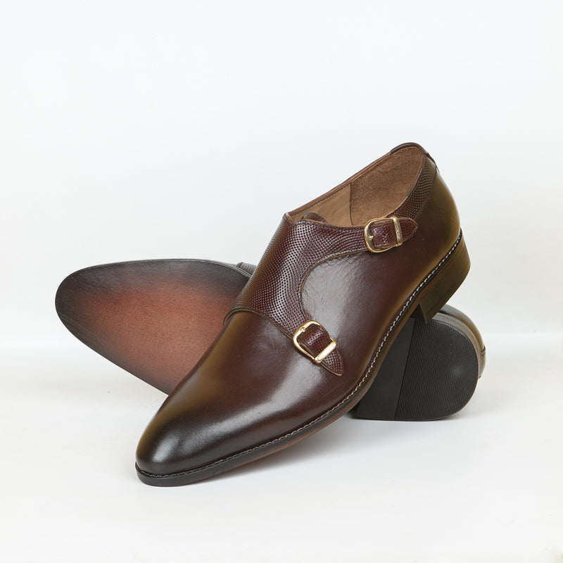 double buckle shoes for men