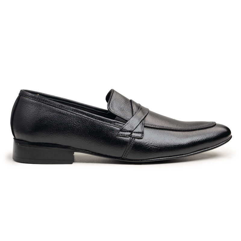 Black Grain Leather Shoe for Men